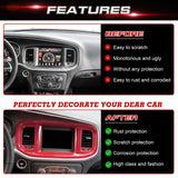 Dash Navigation Screen Air Vent Outlet Molding Cover For Dodge Charger 2015-23
