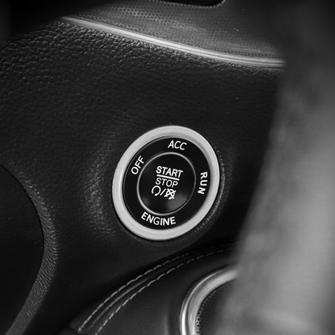 Keyless Engine Push Start Button & Surrounding Ring For Dodge Charger Challenger