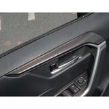 Interior Car Door Armrest Panel Strip Cover Trim, Wood Grain, Compatible with Toyota RAV4 2019-2023