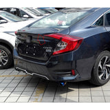 Xotic Tech 4DR JDM Style Glossy Black Rear Trunk Lip Wing Spoiler Compatible with Honda Civic 2016-2021 10th Gen