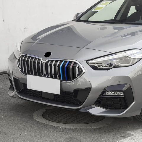 Tri-Colored Front Kidney Grille Strips Clip Cover For BMW 2 Series F44 2021-2024