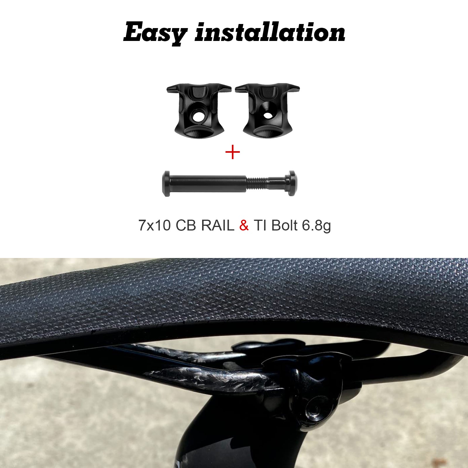 Seatpost saddle clearance rail clamp