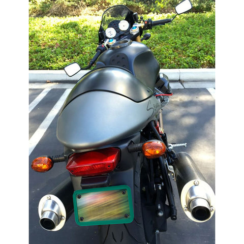 x xotic tech Motorcycle Silicone License Plate Frames, Motorbike License Plate Holder, Rust Proof, Rattle Proof, Weather Proof