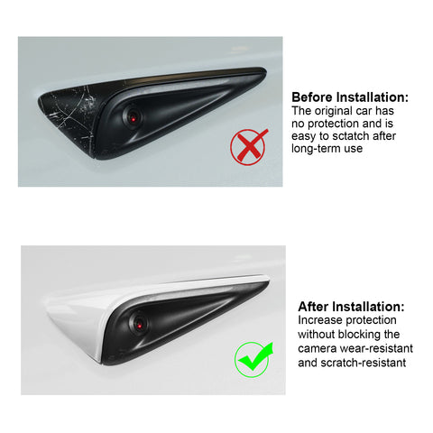 HW4.0 Side Camera Turn Signal Covers For Tesla Model 3 Y 2024