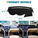 Soft Suede Dashboard Pad Sunshield Protector Mat Custom Fit Sonata 2011-2014