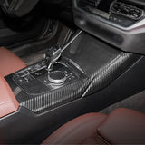 Carbon Fiber ABS Center Console Stripe Water Cup Holder Decor Trim For BMW G20