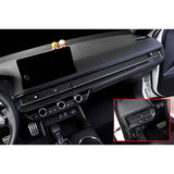 Set Carbon Fiber Style Dashboard Instrument AC Vent Cover For Honda Civic 22-up