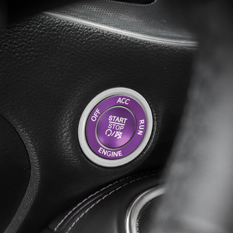 Keyless Engine Push Start Button & Surrounding Ring For Dodge Charger Challenger
