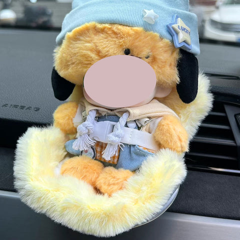 Cute Doll Mini Safety Seat Air Vent Clip Car Interior Decoration Accessories