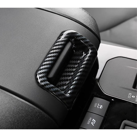 x xotic tech Carbon Fiber Style Central Armrest Storage Box Switch Cover Trim Compatible with Toyota Highlander 2020-up Interior Decoration Car Accessories