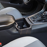 For Toyota RAV4 2019-2024 Wood Grain Water Cup Holder Frame Cover Trim 1X