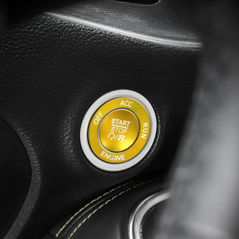 Keyless Engine Push Start Button & Surrounding Ring For Dodge Charger Challenger