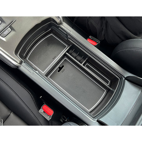 Console Armrest Box Hidden + Lower Storage Organizer Tray For Honda Accord 18-22