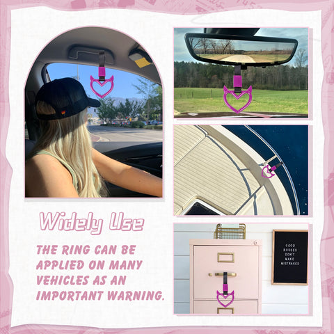 x xotic tech JDM Devil Shaped Tsurikawa Subway Train Bus Handle Straps Drift Charm Rear Bumper Warning Loops Ring for Cars, SUV Interior Exterior Decoration