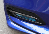 Carbon Fiber Style Front Bumper Lip Fog Light Frame Cover For Accord 2018-2020