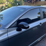 Glossy Black Door Side Rear View Mirror Cover Trim For Toyota Camry 2018-2026