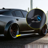 x xotic tech // Slash Tire Valve Stem Cover Caps Compatible with Dodge Challenger Charger Durango Avenger SRT Hornet R/T Dart Journey Magnum Nitro Caliber Aluminum Alloy Wheel Valve Cap Set(4Pcs)