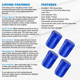 Xotic Tech 4pcs Tire Valve Stem Cover Caps Anodized Aluminum Alloy, Corrosion Resistant Leak-Proof Wheel Valve Cap Set Exterior Accessories, Universal for Cars Trucks Motorcycles SUVs and Bikes