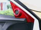 Red Pillar Speaker Handle Bowl Panel Molding Trim For Honda Civic Sedan 2016-21