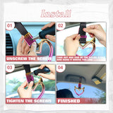 x xotic tech JDM Devil Shaped Tsurikawa Subway Train Bus Handle Straps Drift Charm Rear Bumper Warning Loops Ring for Cars, SUV Interior Exterior Decoration