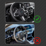 Carbon Fiber Look Center Console Stripe Steering Wheel Cover For BMW 3 Series