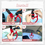 x xotic tech JDM Devil Shaped Tsurikawa Subway Train Bus Handle Straps Drift Charm Rear Bumper Warning Loops Ring for Cars, SUV Interior Exterior Decoration