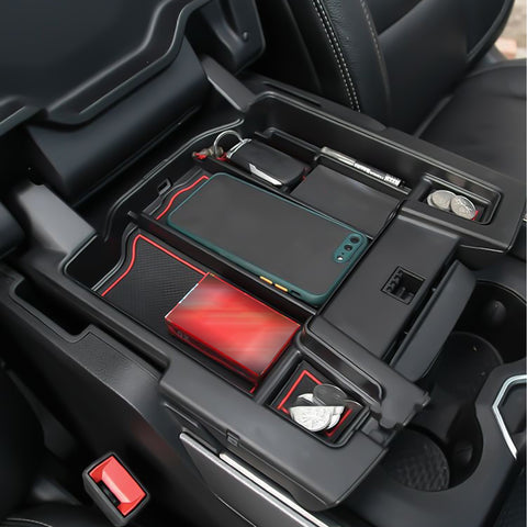 Central ABS Armrest Storage Box Organizer For Dodge RAM 1500/2500/3500 2019-2023
