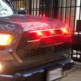 Ford SVT Raptor Style Amber Grille Lighting Kit, Front Grill Bumper Hood Marker Running Light Assembly For Ford Chevy GMC Dodge Ram Toyota etc Pickup Truck SUV