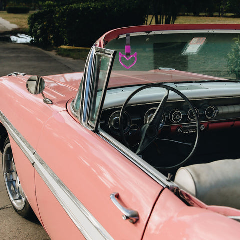 x xotic tech JDM Devil Shaped Tsurikawa Subway Train Bus Handle Straps Drift Charm Rear Bumper Warning Loops Ring for Cars, SUV Interior Exterior Decoration