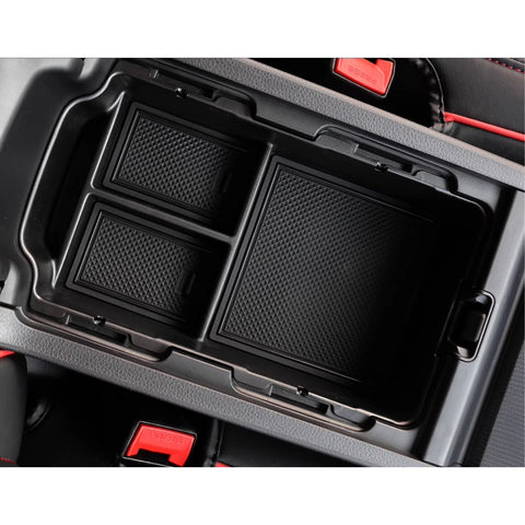 2x Center Armrest Box Hidden + Lower Storage Organizer For Honda Civic 2022-up