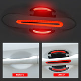 Auto Door Open Handle Bowl Warning Reflective Night Safety Stickers Decoration