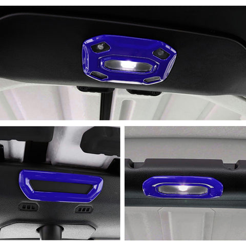 x xotic tech Dome Light Cover Trim Set Decoration Compatible with Jeep Wrangler JL JLU 2018-2023 & Gladiator JT 2020-2023 Interior Accessories(3Pcs)