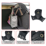 Rear Trunk Grocery Bag Organizer Holder Hanger Hook + Foldable Cargo Groceries Tote Sundries Storage Box Fabric Bag Basket Kit Compatible with Tesla Model 3 2018-2023
