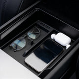 Gray Center Console Armrest Organizer Tray For Tesla New Model 3/Y 2025 2026