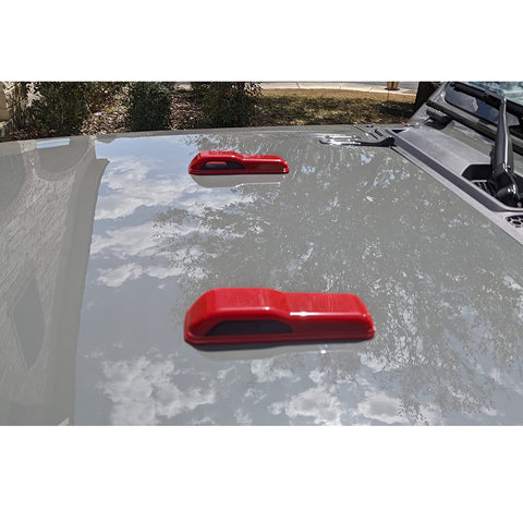 x xotic tech Front Engine Hood Hinge Cover Trim Decoration Exterior Accessories Compatible with Jeep Wrangler JL JLU 2018-up & Gladiator JT Truck 2/4 Door 2020-up (2Pcs)