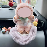 Cute Doll Mini Safety Seat Air Vent Clip Car Interior Decoration Accessories
