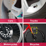 x xotic tech 4pcs Korean Game Style Tire Valve Stem Cover Caps Anodized Aluminum Alloy, Corrosion Resistant Leak-Proof Wheel Valve Cap Set, Universal for Cars Trucks Motorcycles SUVs