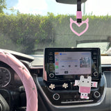 x xotic tech JDM Devil Shaped Tsurikawa Subway Train Bus Handle Straps Drift Charm Rear Bumper Warning Loops Ring for Cars, SUV Interior Exterior Decoration