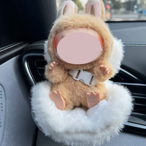 Cute Doll Mini Safety Seat Air Vent Clip Car Interior Decoration Accessories