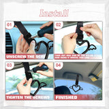 x xotic tech JDM Angel Wing Shaped Tsurikawa Subway Train Bus Handle Straps Drift Charm Rear Bumper Warning Loops Ring for Cars, SUV Interior Exterior Decoration