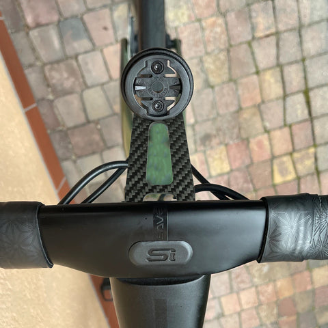 Computer Mount Holder Compatible with Cannondale SystemSix Knot, Compatible with Garmin Edge 1030/ 1040 or Wahoo (Carbon Fiber)