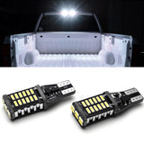 (2) Error Free White High Power T15 LED Bulbs For Back up Reverse Lights 912 921 T10