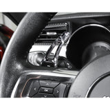 Black Forged Pattern Paddle Shifter Extension Cover For Ford Mustang 2015-2023