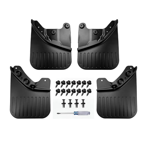 x xotic tech Mud Flaps Splash Guard Compatible with Toyota Tacoma 2024 2025 2026, No Drill Front & Rear Mudguards Fender Protector Set w/Hardware Pickup Truck Accessories(4PCS)
