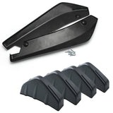 Universal Fit  6Pcs  Rear Bumper Wing Lip Diffuser Splitter Shark Fins +  Canard Valence Spoiler Deflector Body Kits