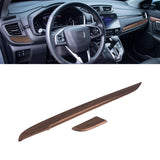 Peach Wood Look Dashboard Panel Lower Stripe Molding Trim For Honda CR-V 17-22