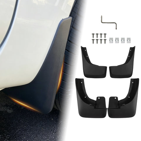 x xotic tech Mud Flaps Splash Guard Compatible with Nissan Frontier S/SV 2022 2023 2024 2025 2026 2027, No Drill Front & Rear Mudguards Fender Protector Set w/Hardware Pickup Truck Accessories(4PCS)