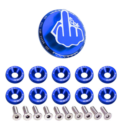 Select vehicle Picture 1 of 20  Middle Finger Oil Filter Tank Cap Valve+Engine Bay Dress Up Kit For Honda Acura