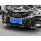 Front Bumper Lip Corner + Center Overlay Trim For Toyota Camry SE XSE 2018-2020