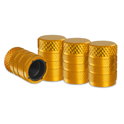 Xotic Tech 4pcs Tire Valve Stem Cover Caps Anodized Aluminum Alloy, Corrosion Resistant Leak-Proof Wheel Valve Cap Set Exterior Accessories, Universal for Cars Trucks Motorcycles SUVs and Bikes